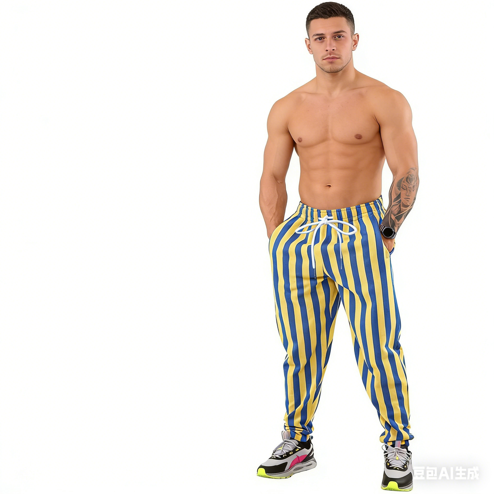 Men's Black Gray Striped Jogge – Running Pant Jogger recenzja i cena
