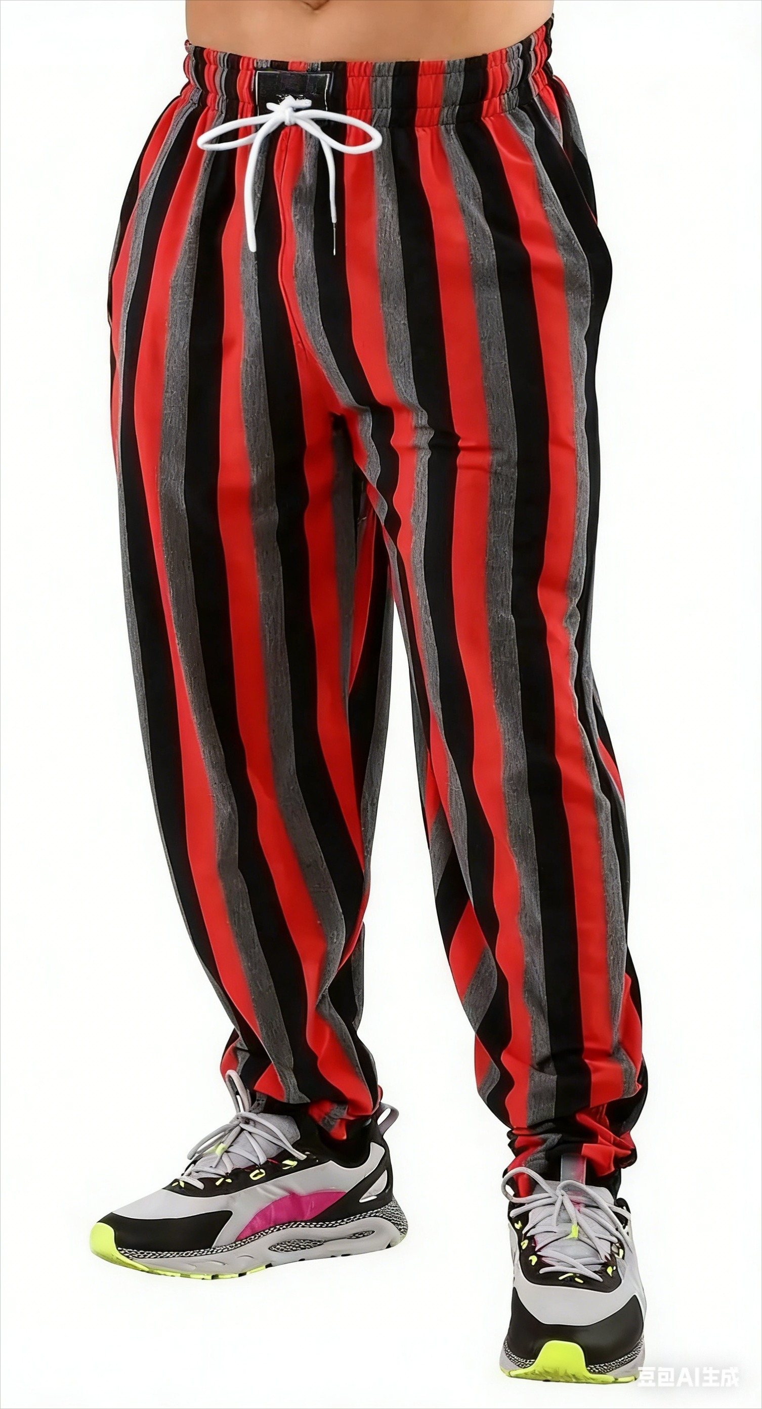 Men's Black Gray Striped Jogge – Running Pant Jogger recenzja i cena