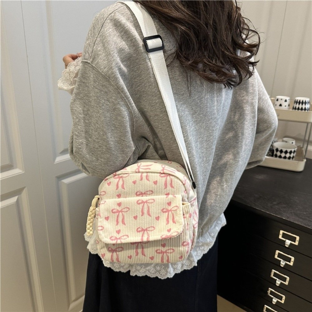 Women's Corduroy Small Shoulde – Street Fashion Korea recenzja i cena