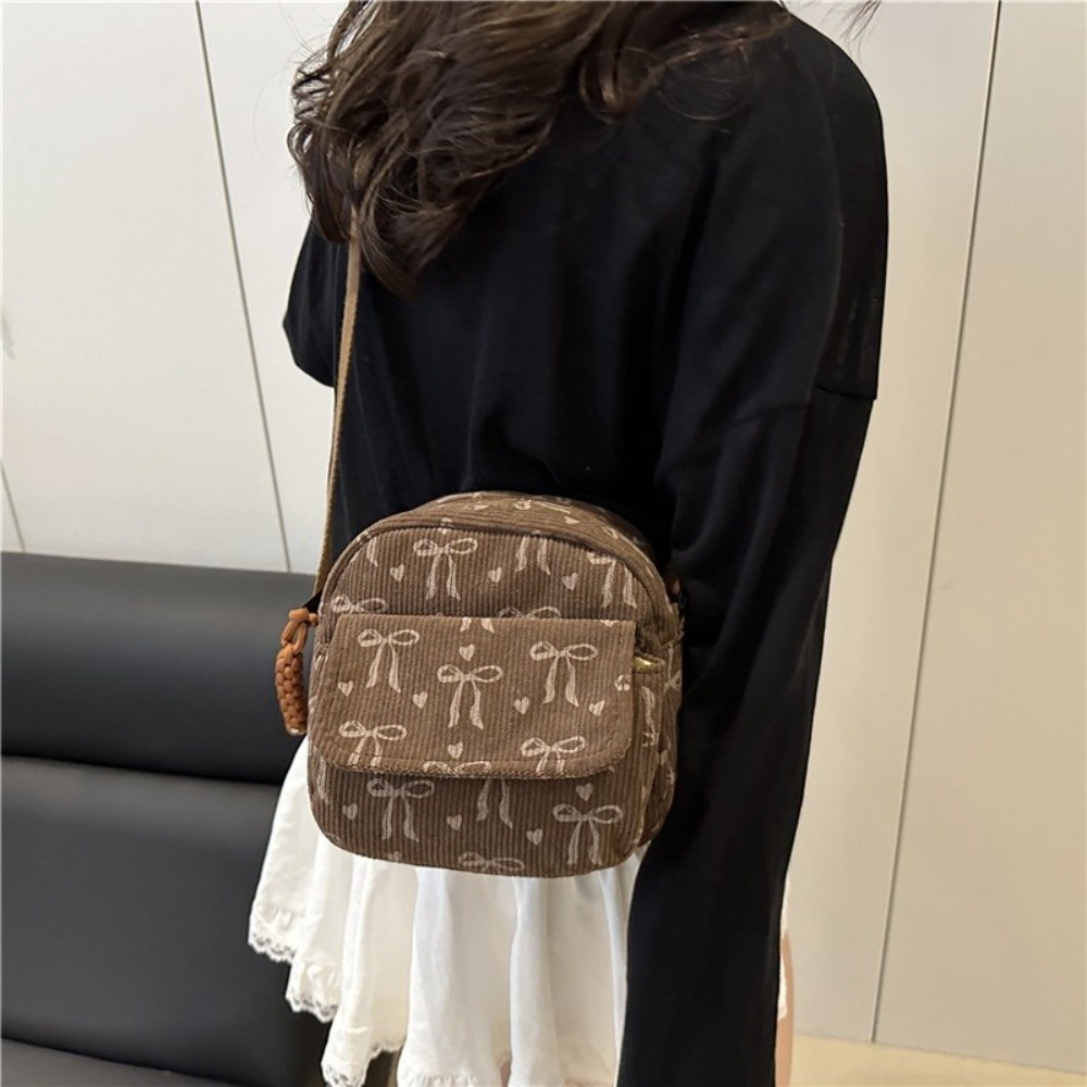 Women's Corduroy Small Shoulde – Street Fashion Korea recenzja i cena