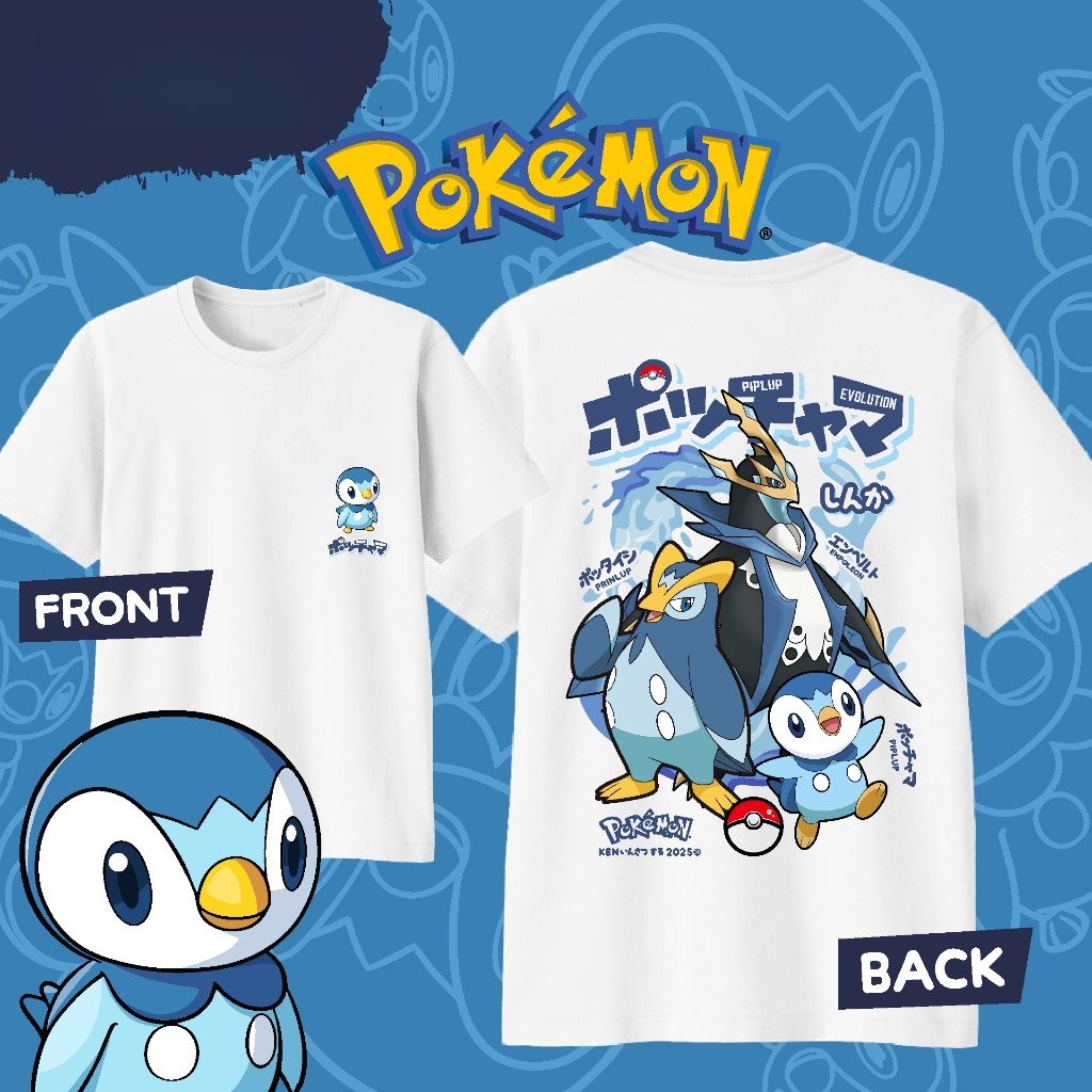 Anime Pokémon Piplup Evolution – Street Fashion Of Japan recenzja i cena