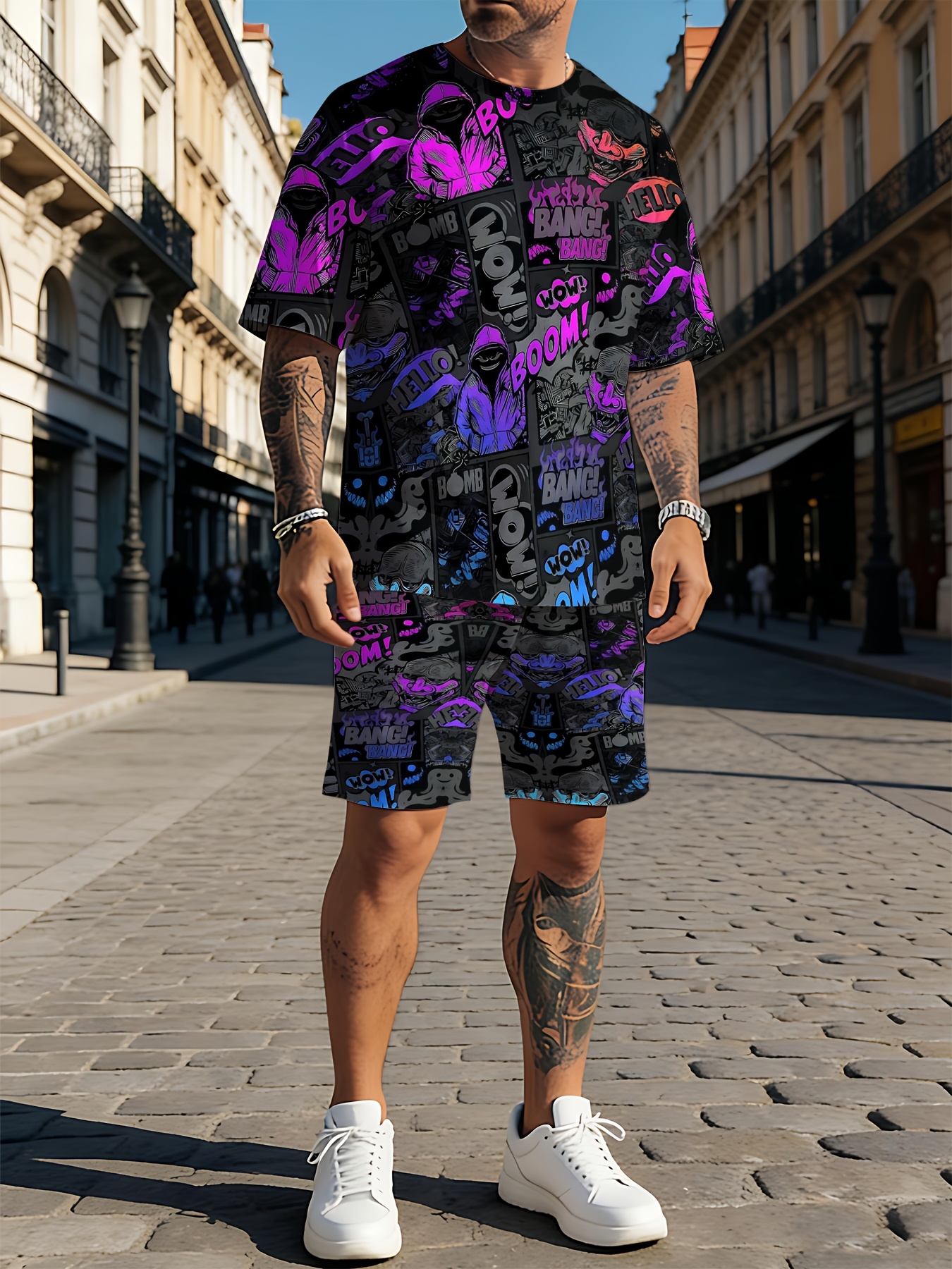 2026 Summer New Men's Short-Sl – Street Fashion Summer 2026 recenzja i cena