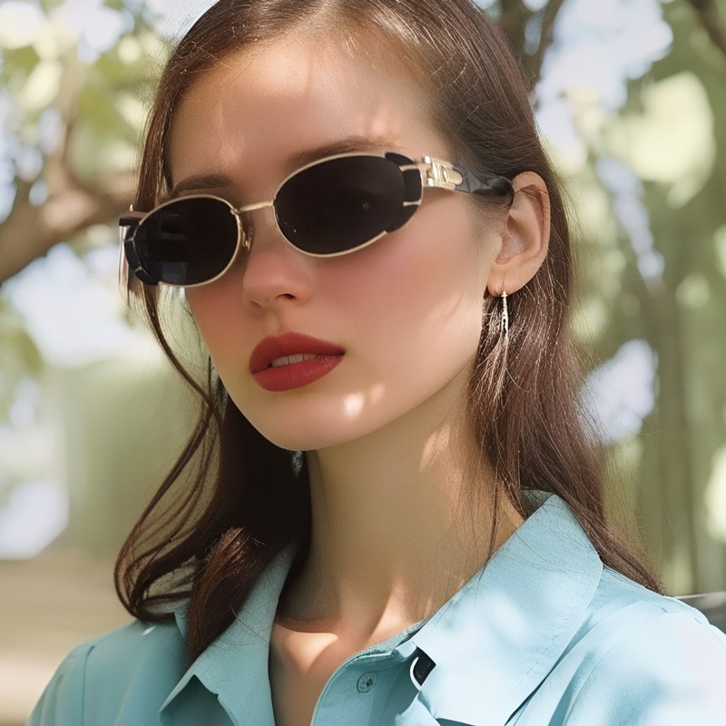 2025 new metal small frame sun – Street Fashion Trend 2025 recenzja i cena