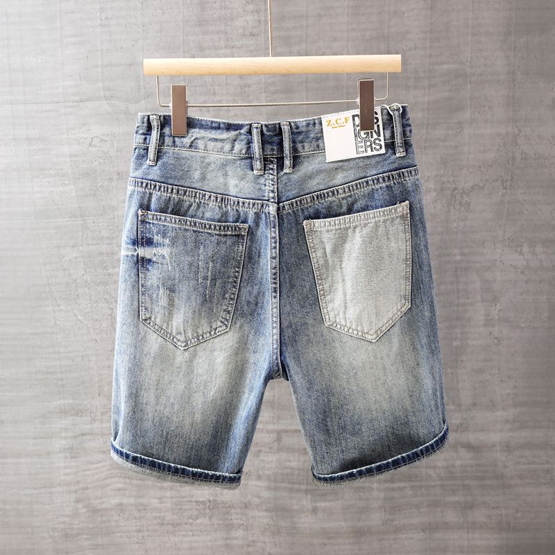 Men's Short Jeans Pants with P – Street Fashion Korea recenzja i cena