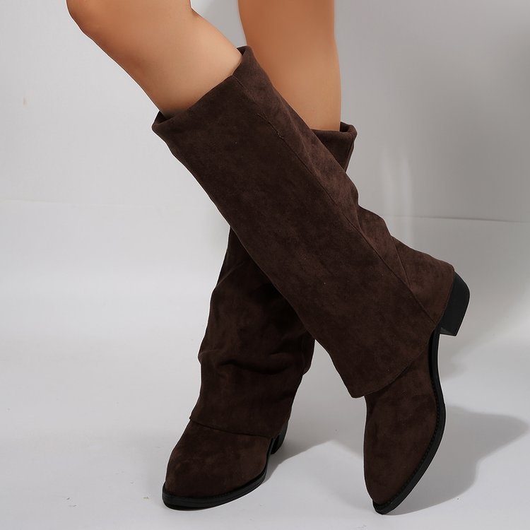 Women's Knee High Boots Autumn – Street Fashion Denim recenzja i cena
