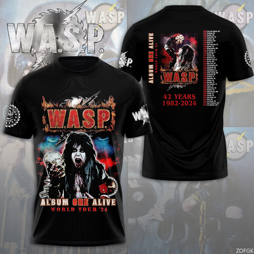 W.A.S.P Rock 3D Printing T-shi – Street Fashion Hip Hop recenzja i cena