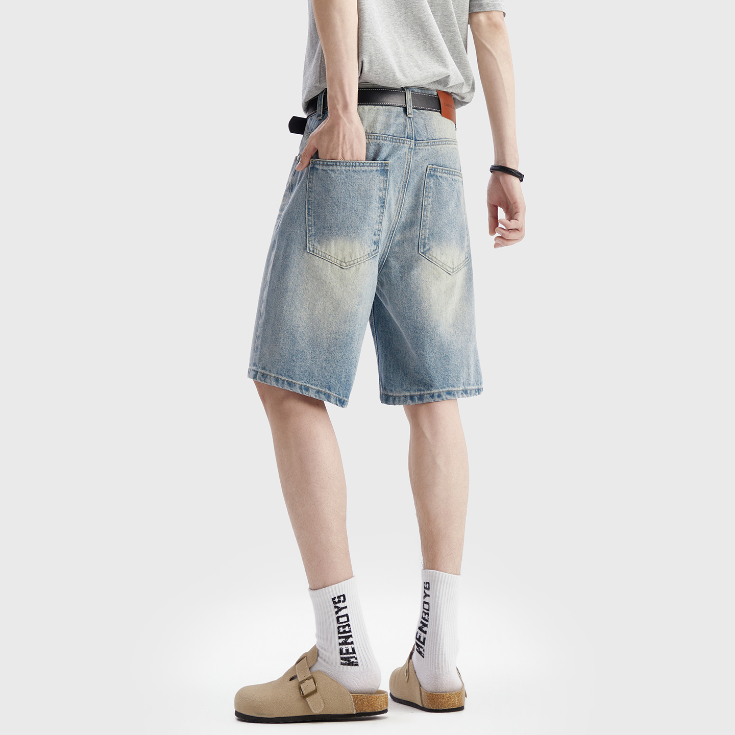 Vintage Washed Denim Shorts Me – Street Fashion Korea recenzja i cena