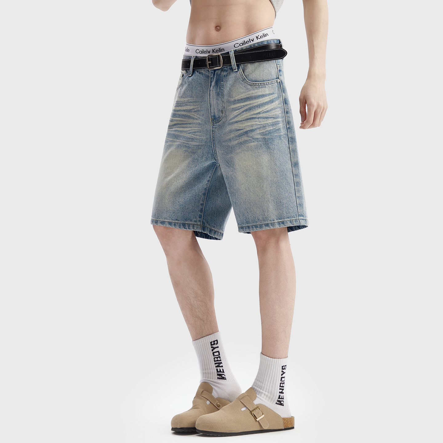 Vintage Washed Denim Shorts Me – Street Fashion Korea recenzja i cena