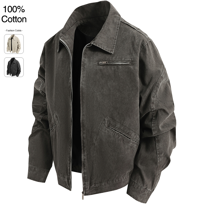 Oversize Loose Men's Denim Jac – Street Fashion Hip Hop recenzja i cena
