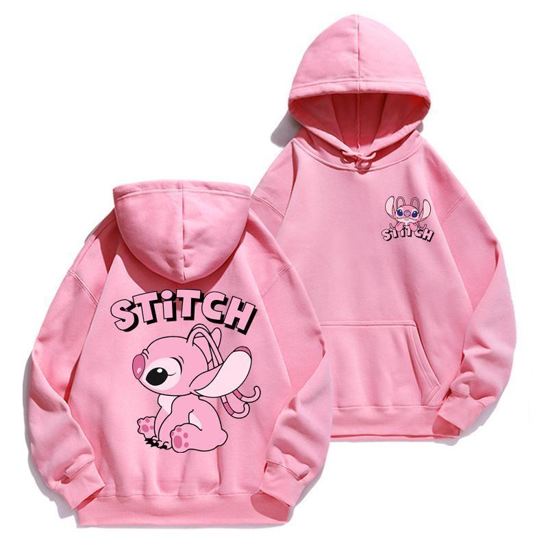 Cartoon Stitch Hoodie Loose Lo – Street Fashion Anime recenzja i cena
