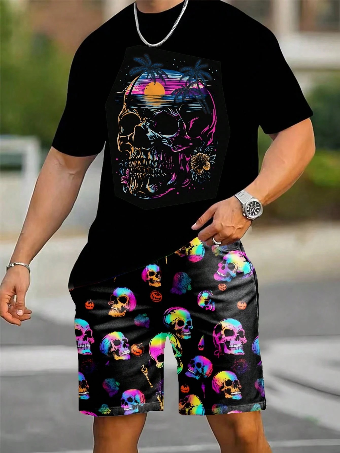 2026 Summer New Men's Short-Sl – Street Fashion Summer 2026 recenzja i cena