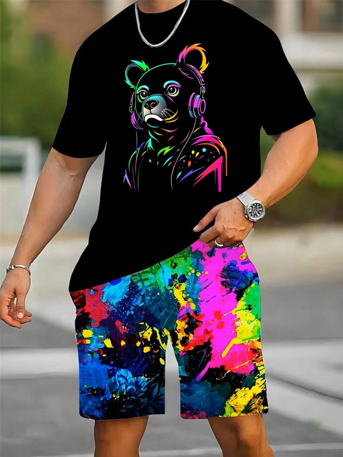 2026 Summer New Men's Short-Sl – Street Fashion Summer 2026 recenzja i cena