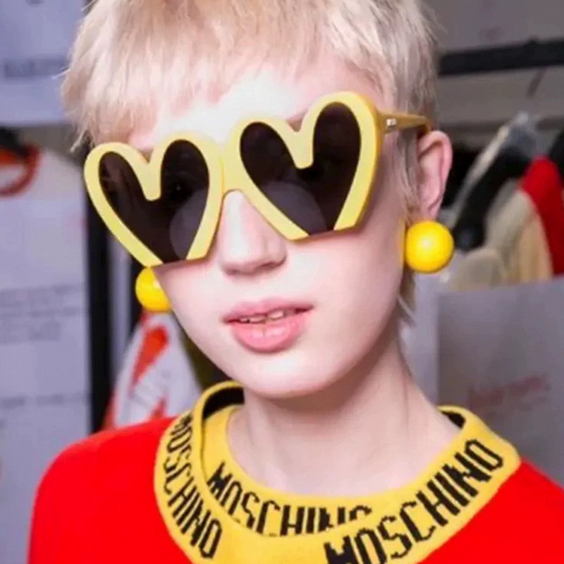 Fashion New Peach Heart Sungla – Street Fashion Photo recenzja i cena