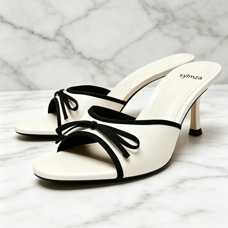 Fashion Bow Detail Heeled Sand – Street Fashion Brand recenzja i cena