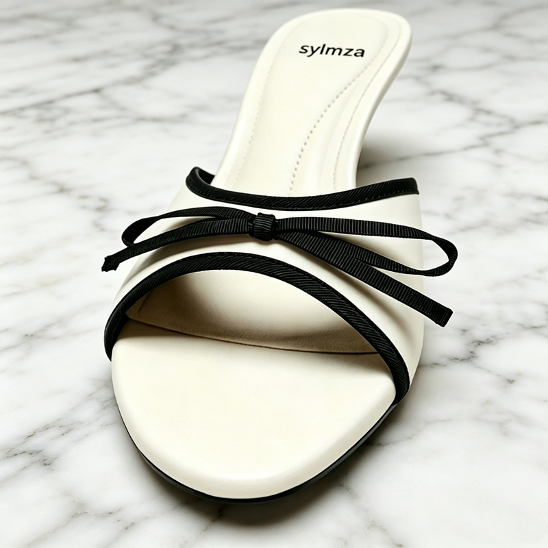 Fashion Bow Detail Heeled Sand – Street Fashion Brand recenzja i cena